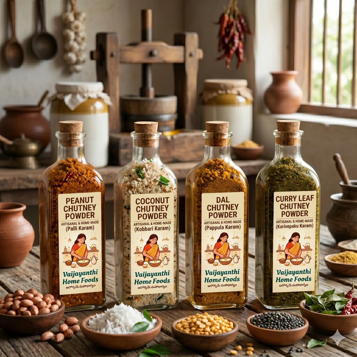 Chutney Powders by Vaijayanthi Home Foods